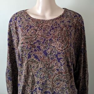 Lauren Ralph Lauren Floral Paisley Blouse, Women's 2X
